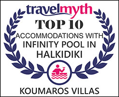 Travel myth Koumaros Villas Accommodations with infinity pool in Halkidiki: 2019