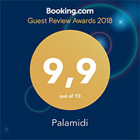 Palamidi Hotel Guest Review Awards: 2018