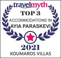 Travel myth Koumaros Villas Top 3 in Agia Paraskevi