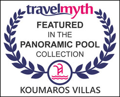 Koumaros Villas featured in the panoramic pool