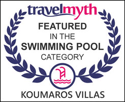 Koumaros Villas featured in the swimming pool