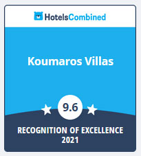 Koumaros villas HotelsCombined Recognition of Excellence Award 2021