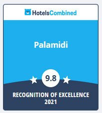Palamidi Hotel HotelsCombined Recognition of Excellence Award 2021