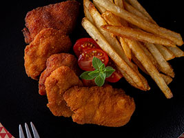 Chicken nuggets and French fries