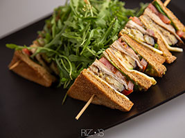 Vegetarian Club Sandwich